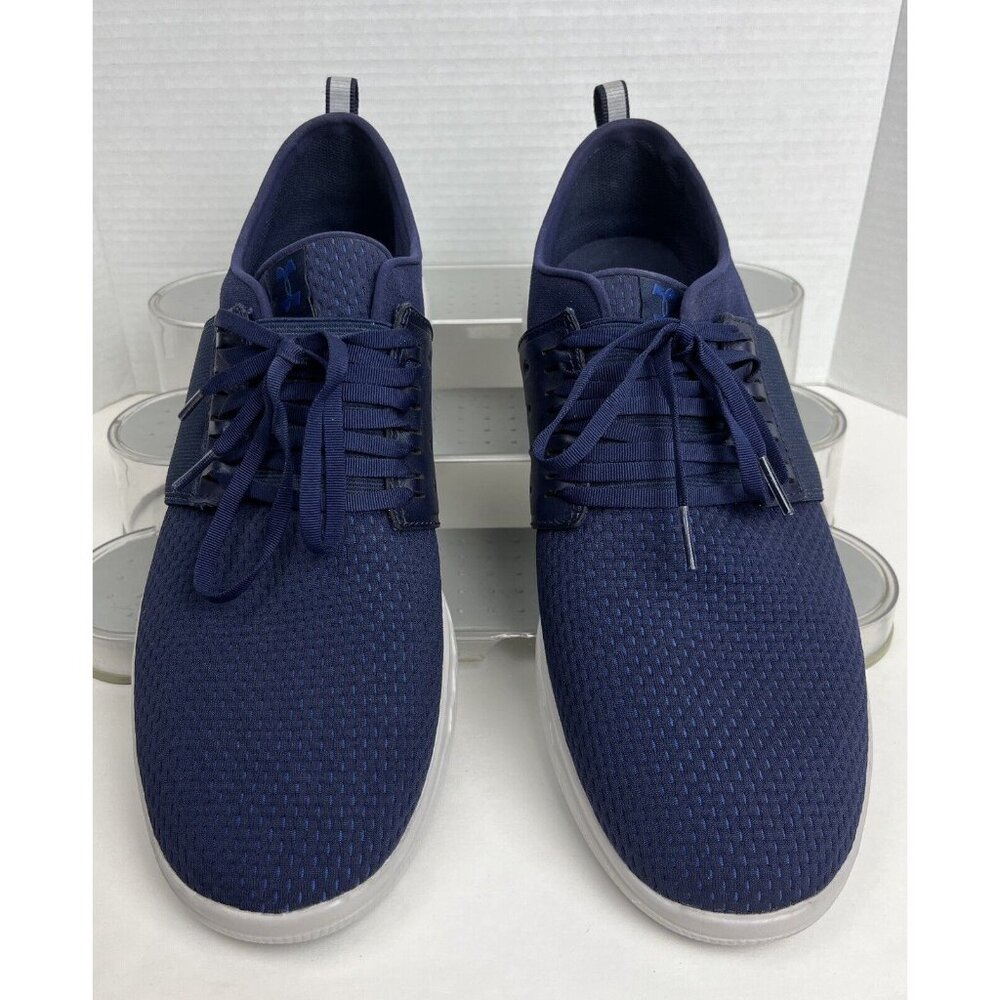 Men's Size 13 Under Armour Charged Blue Running Shoes 1302497-401 - Picture 3 of 12
